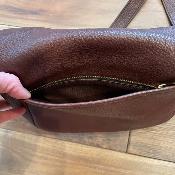 Fossil Preston Brown Leather expandable crossbody bag - Picture 9 of 9